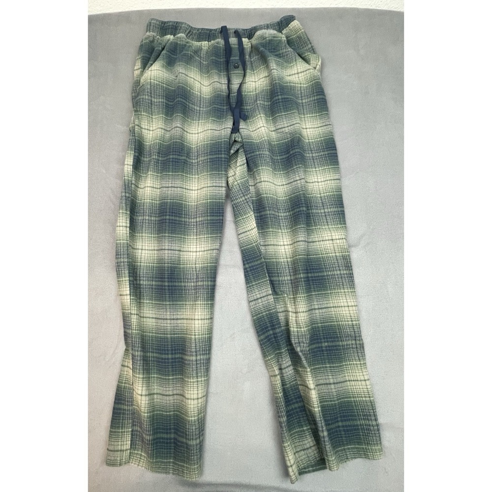 Pendleton Pajama Pants Mens Medium Green Baggy Lightweight Loose Drawstring